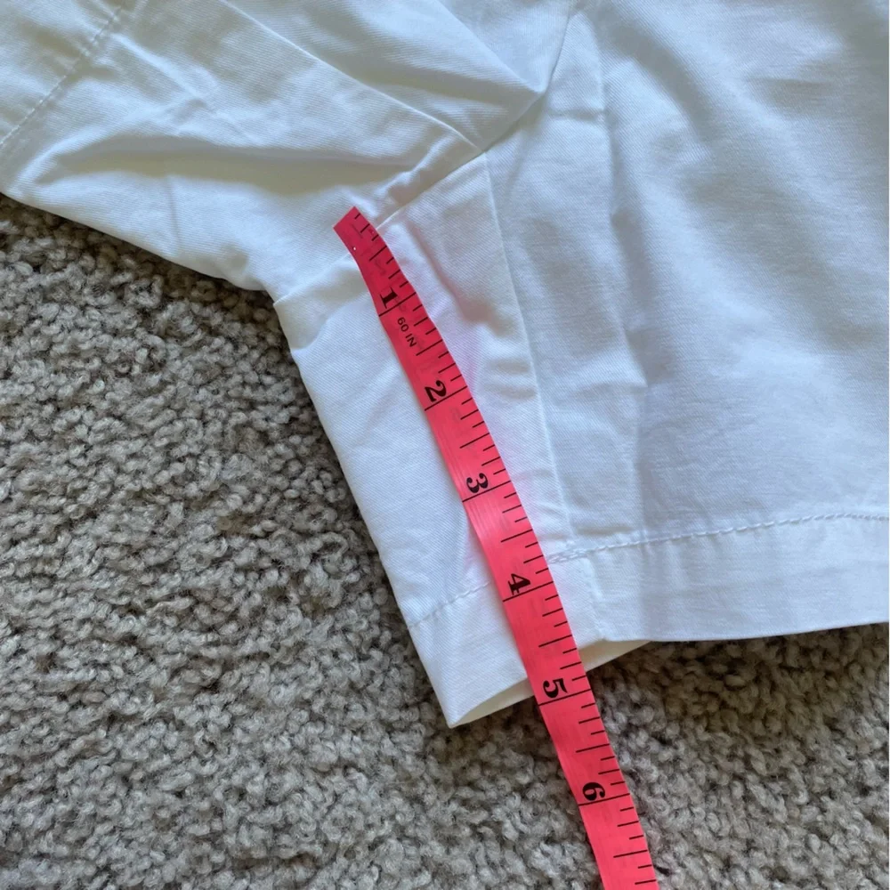 Dalia collection white cotton shorts size 10